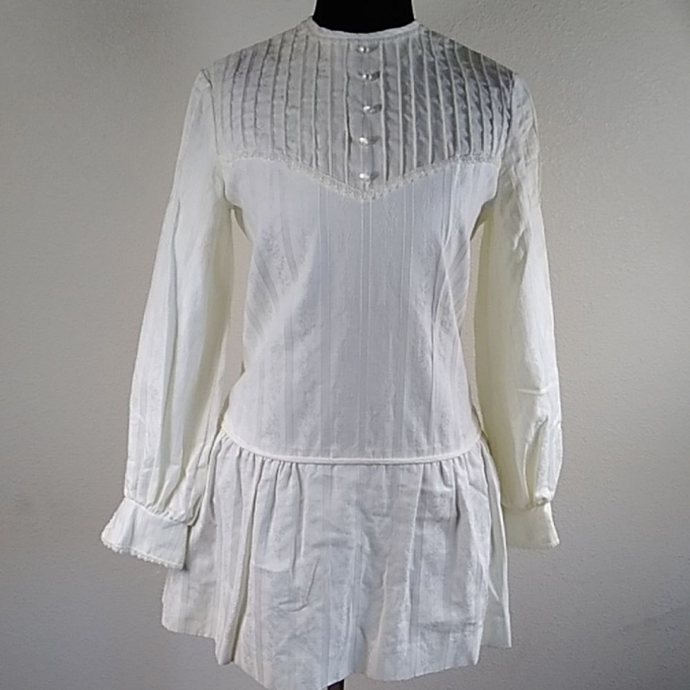 VTG HANDMADE GAY GIBSON DRESS SIZE S M APPROXIMATELY